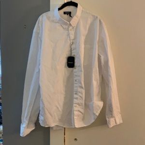 DKNY large white button down new with tags